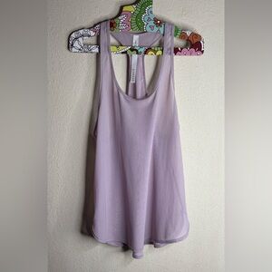 Lululemon 105 Singlet tank top lavender mesh size 6